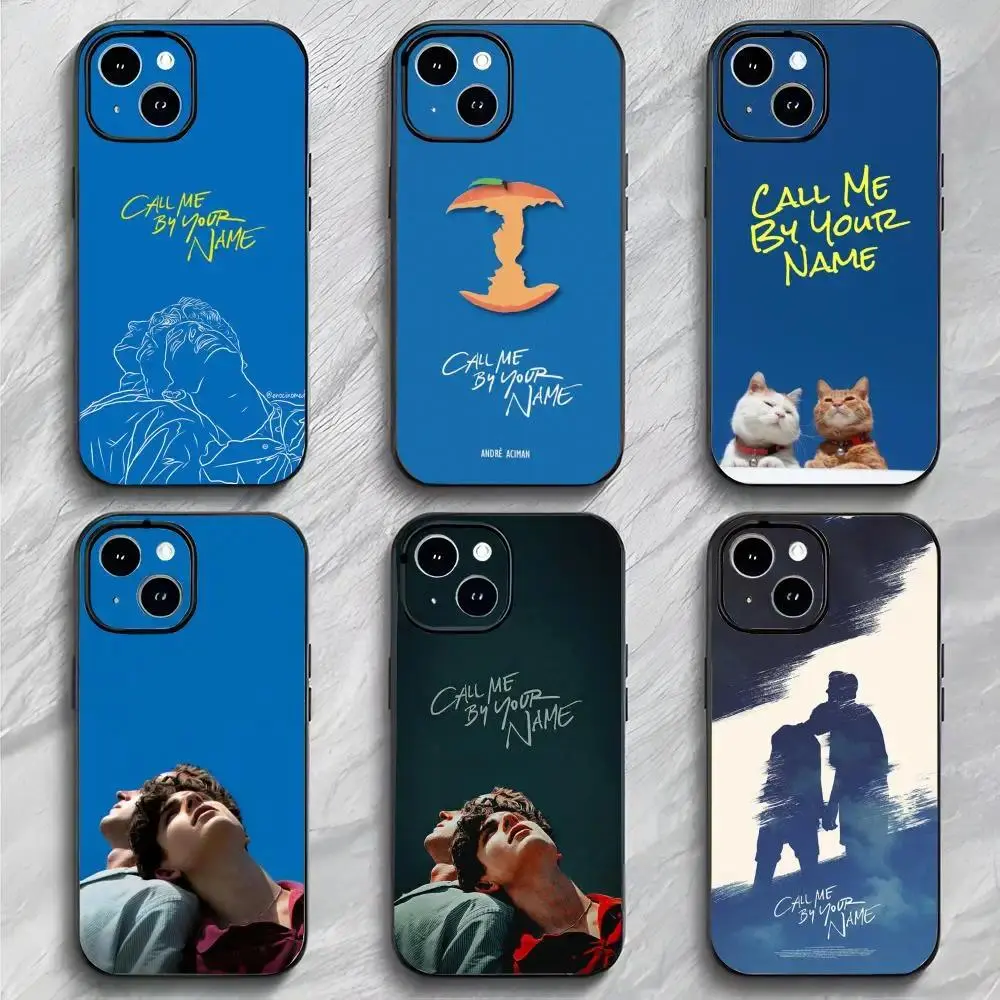 Call Me By Your Name Movie Hyperrealism Glam Smartphone Case, Soft Black Shockproof Durable Accessory for iPhone 11 Pro Max-17 Pro Max/Plus & iOS/Android Samsung Galaxy S23-S25 Devices