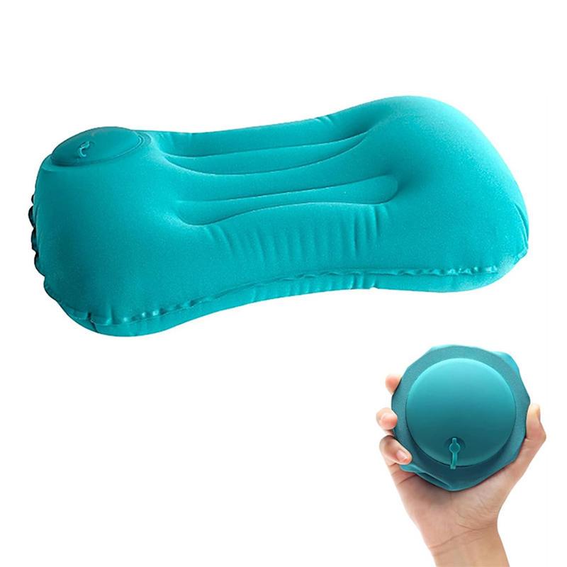 Compact Inflatable Neck Pillow, Portable Travel Pillow for Comfort, Office, Home, and Camping