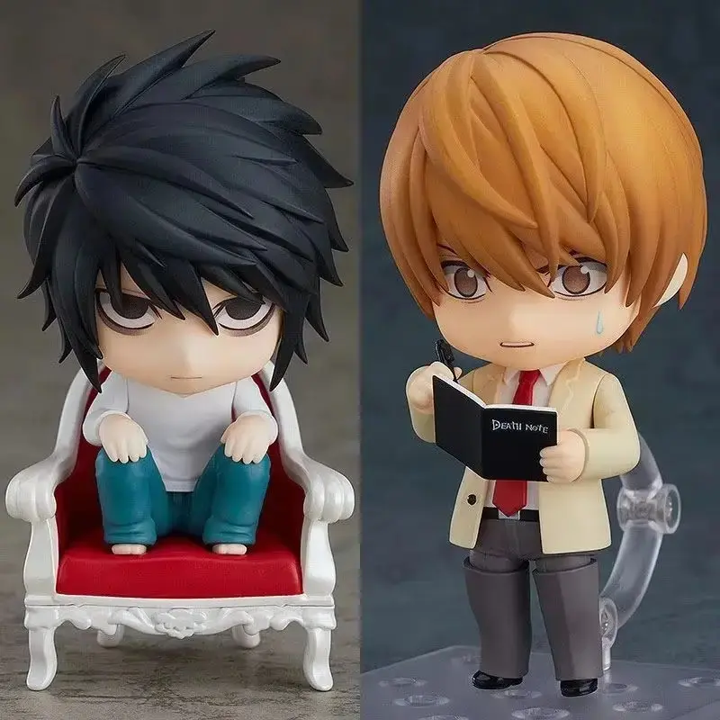 Death Note L Yagami Light 10cm Movable PVC Nendoroid Anime Action Figures Collectible Model Desktop Ornament Anime Fans Gifts