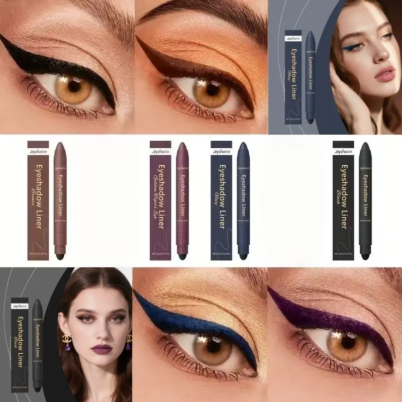 The 2in1 dual-ended eyeshadow and eyeliner, Shadow Liner Duo, have a gentle formula, goes on smoothly and dries quickly with rich vibrant colors, fine tips for easy eye definition and deep-eyed look