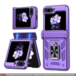 360-Degree Rotating Stand Anti-Drop Phone Case for Samsung Galaxy Z Flip7 Z Flip6 Z Flip5, Protective Cover, Durable Design