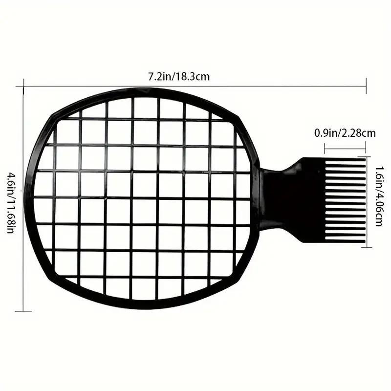 6-Piece Hair Styling Comb Set for Normal Hair, Includes Magic Curl Sponge Glove, Afro Brush and Twist Combs, Durable Plastic Bristles and ABS Handle