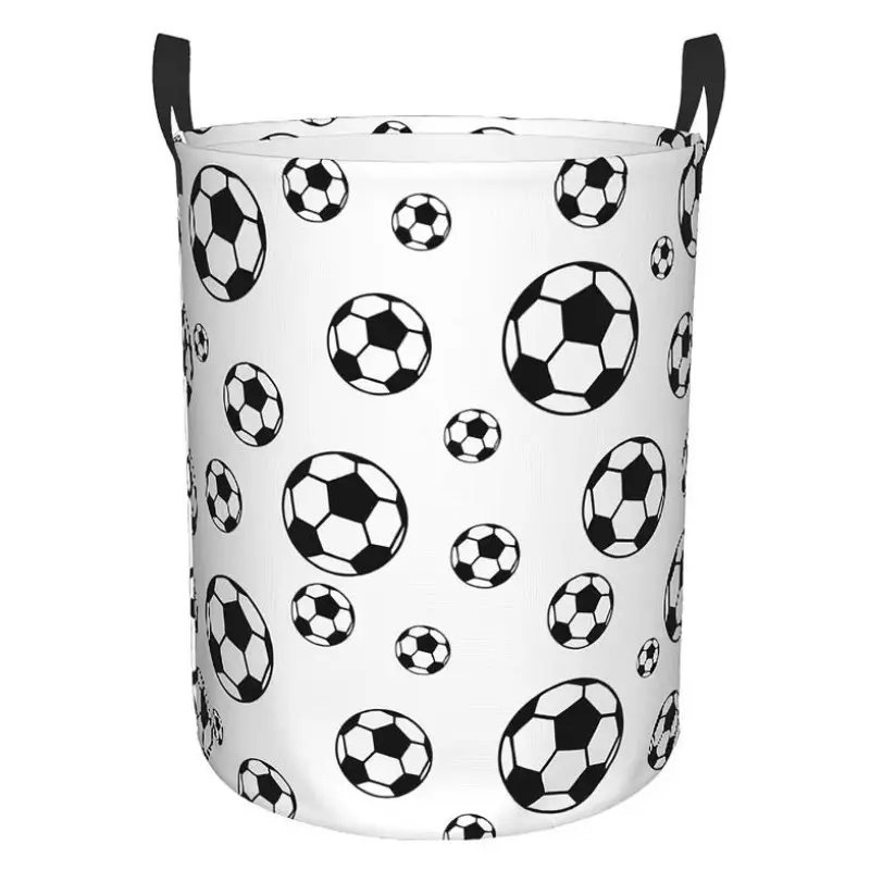 1pc, Football Laundry Basket, Soccer Ball Dirty Clothes Laundry Hamper for Bedroom Bathroom College Dorm Organizer Storage Basket, Shelf Baskets