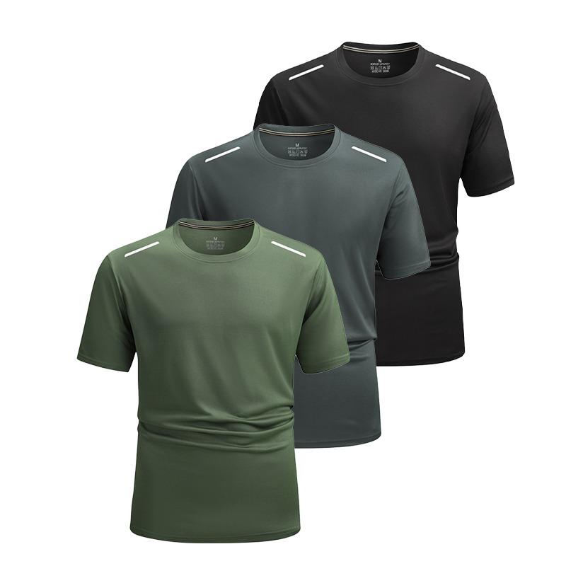 1/3 Pack Men's Workout Running Shirts, Dry Fit Moisture Wicking T-Shirt, Gym Athletic Short Sleeve Tee Shirts, Breathable Quick Dry Sportswear