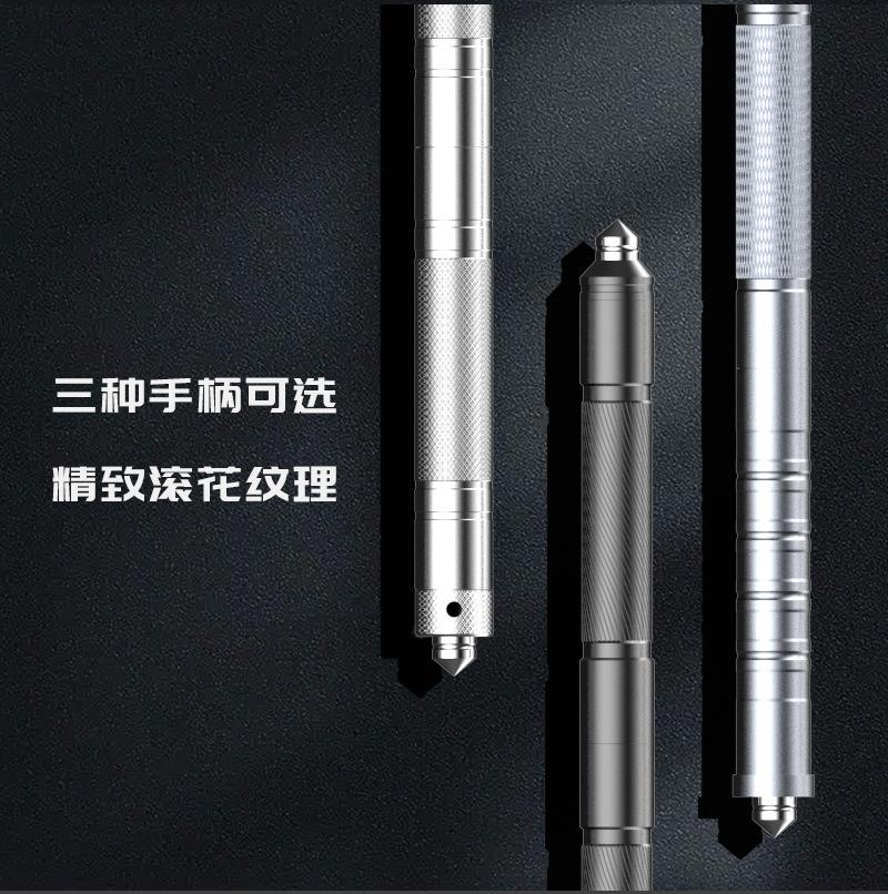 Multifunctional folding shovel, a camping survival tool, equipped with a flint fire starter, suitable for hiking, hunting, fishing, and other outdoor activities