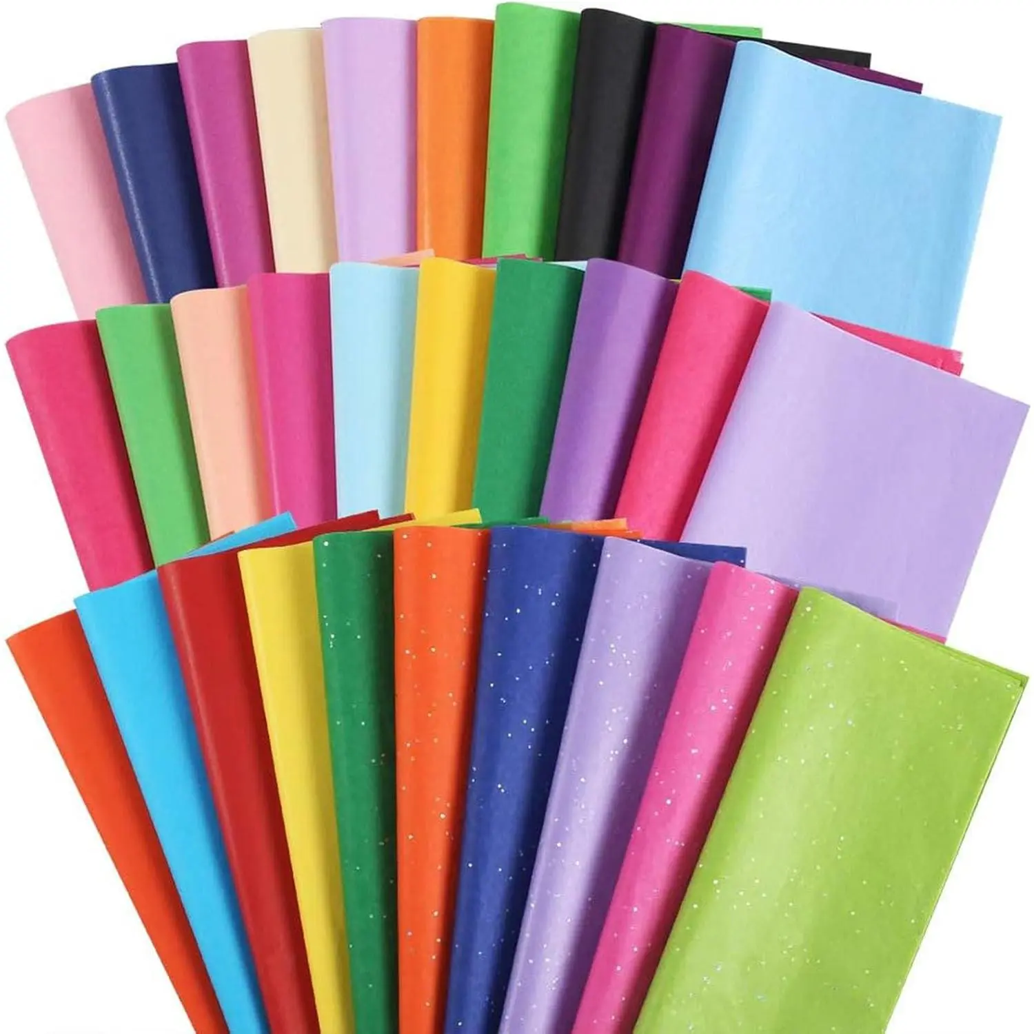Bulk Supply Tissue Paper (150 Sheets, 14x20 in) - Office & Gift Wrapping Supplies for Crafting Use, Party Decorations, Multicolor Pack