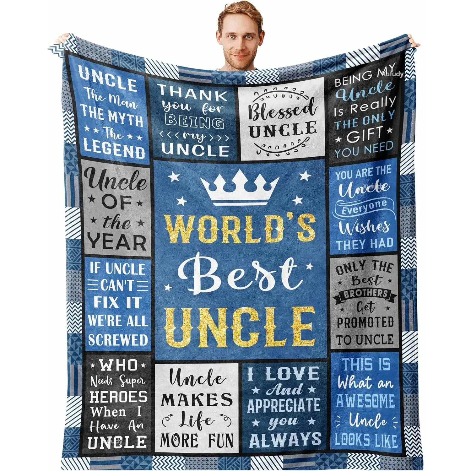 Uncle Birthday Gifts for Uncle, Uncle Gifts from Niece/Nephew, Uncle Blanket 60"x50"