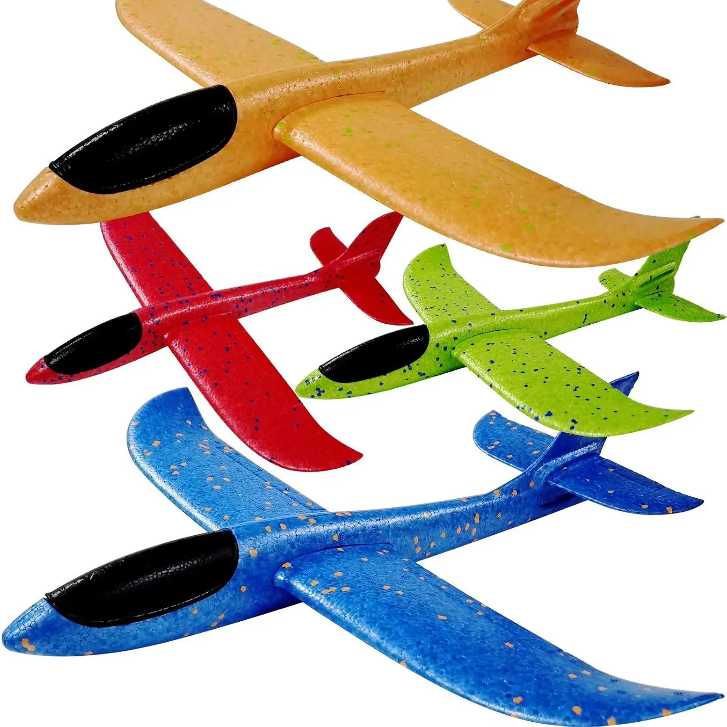 Upgrade 17.5" Large Throwing Plane, 2 Flight Mode Glider, Kids' Foam Airplane Gifts for 3-7 Year Olds, Outdoor Sport Toys Birthday Party Favorsfidget toys