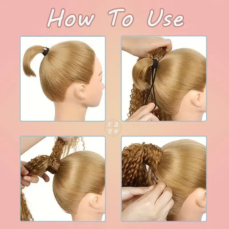 DB- Curly Ponytail Hair Extension Heat Resistant Synthetic Hair Drawstring Ponytail for Women-DB