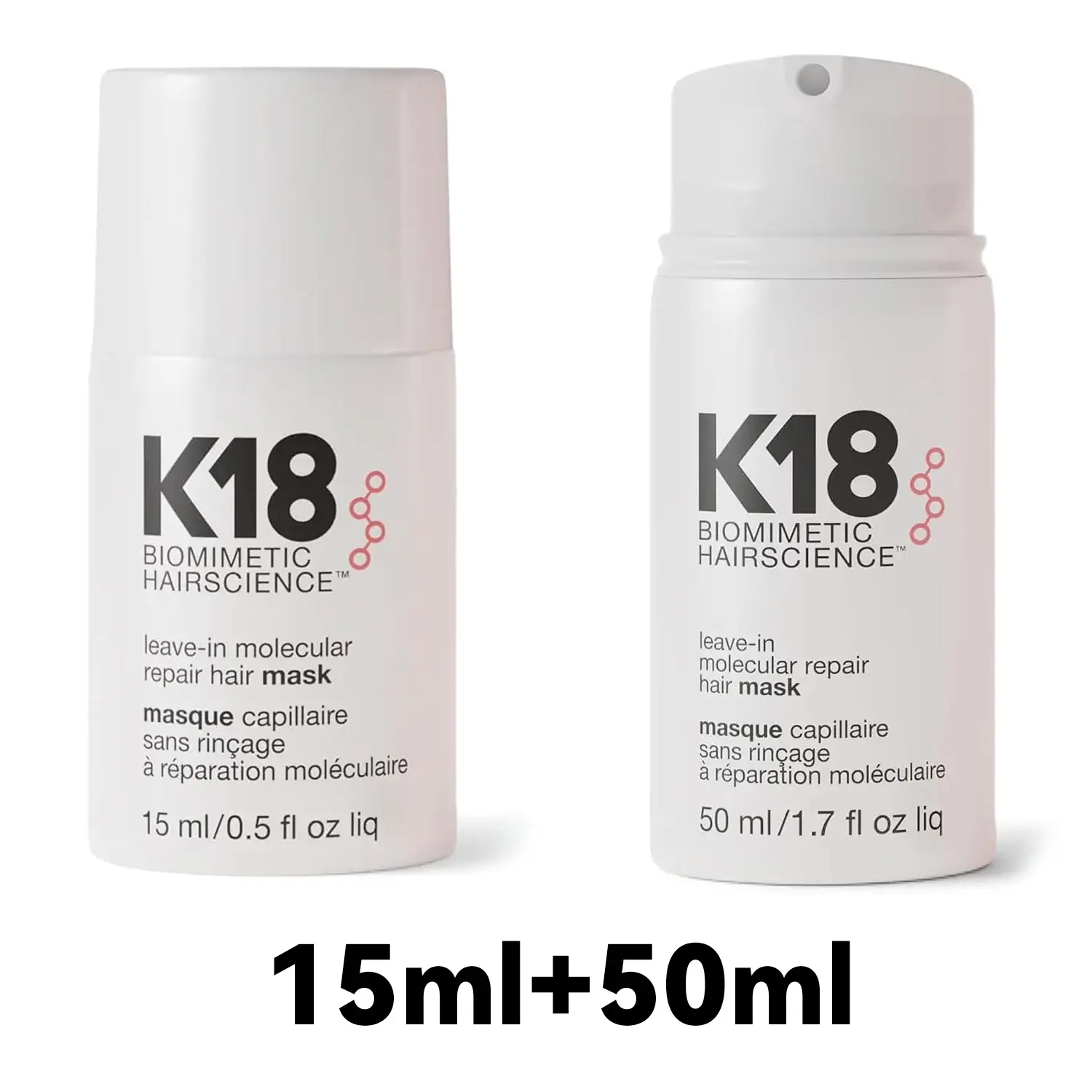 2PCS Full-Size Leave-In Molecular Repair Hair Mask 15ML+50ML