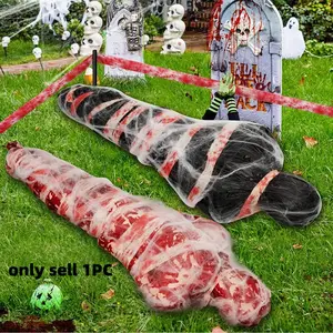 1PC Halloween Decoration Blood Cloth, Stained Blood Corpse Wrap, Horror Props for Haunted House, Escape Room Scene Setup