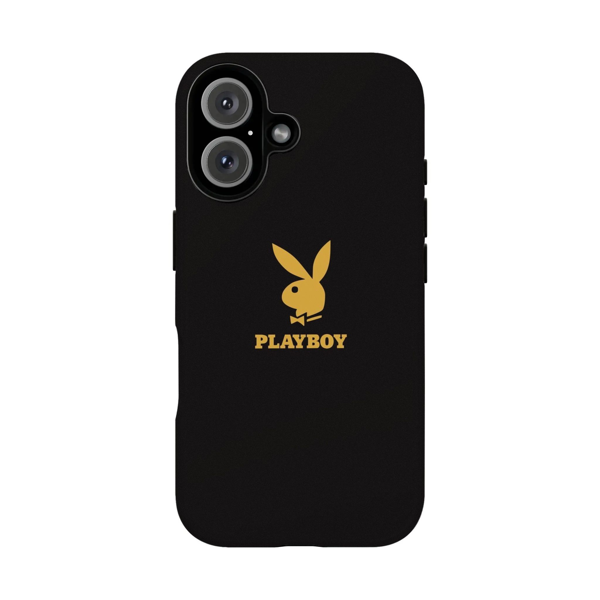 Stylish Playboy Bunny Dual-Layer "Film-Style" Phone Case — Compatible with iPhone 12, 13, 14, 15, 16, and 17 Series. Dual-Layer Structure: Features a slim, lightweight hard shell paired with a premium, fade-resistant printed finish.