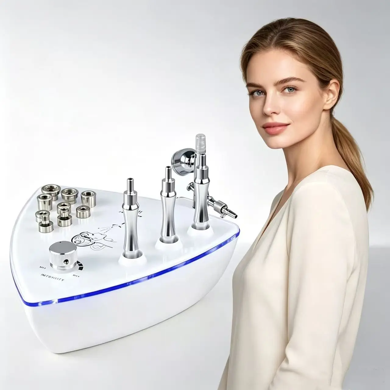 Professional Microcrystal Exfoliator Machine, Facial Comfort Care Device, Various Functional Accessories, New Model Lb197