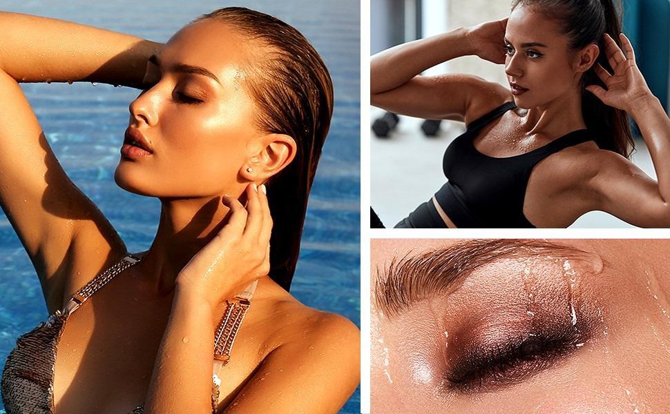 Cream Eyeshadow Stick Gift Set, 8 PCS Soft Smooth Matte Earth & Bright Metal Color Contour Sticks, Waterproof & Long-Lasting