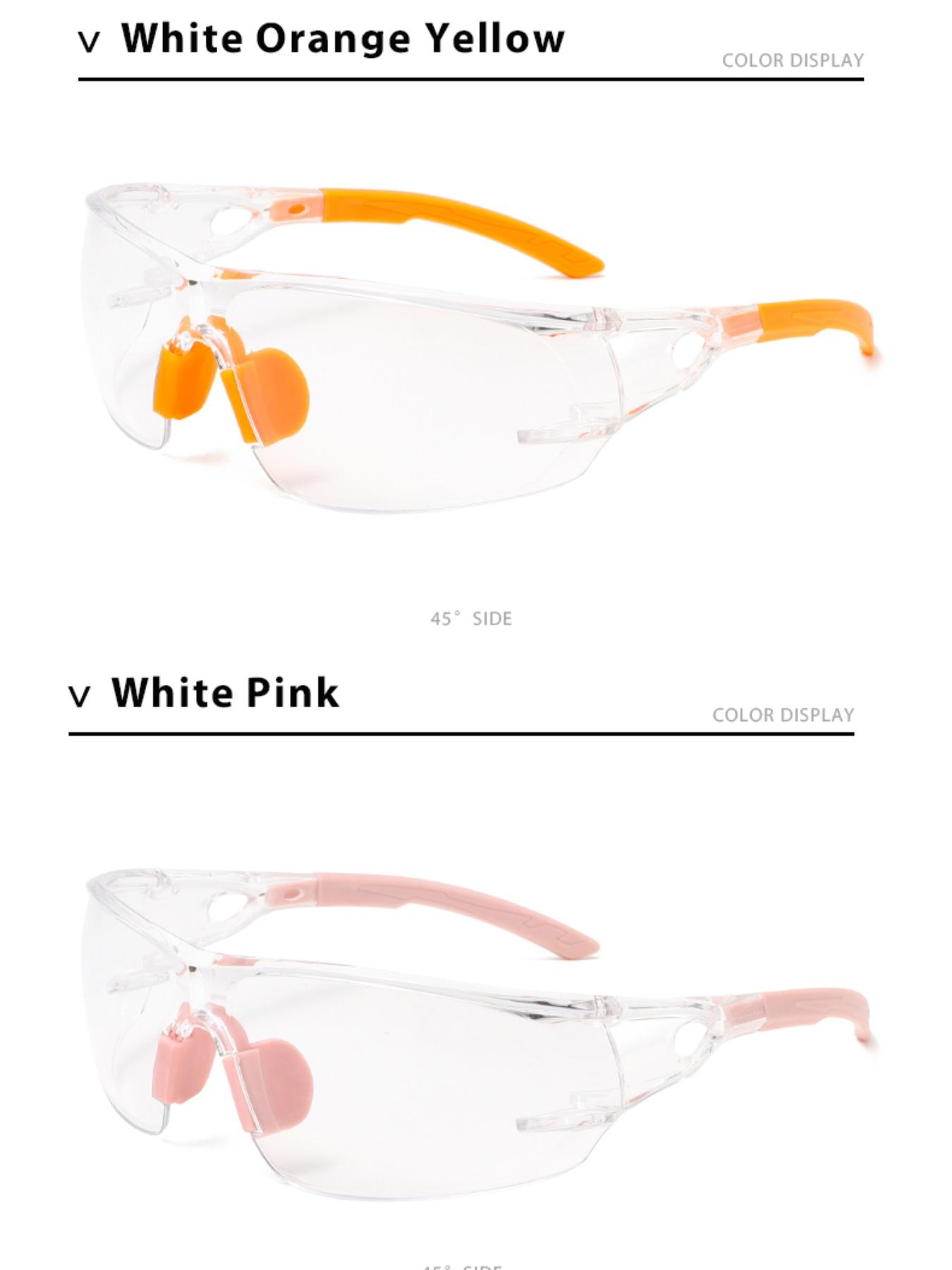 Fashion Goggles with Clear Lenses, Anti-scratch Protection Eyeglasses for Men and Women, Ideal for Daily Use and Outdoor Activities