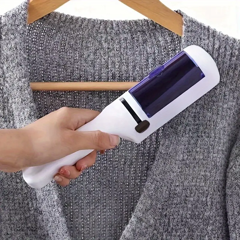 Pet Hair Remover Roller, Portable Rotating Microfiber Brush, Reusable Outer Layer Adhesive Roller Tool, Easy Dog and Cat Hair Removal, Sticky Roller