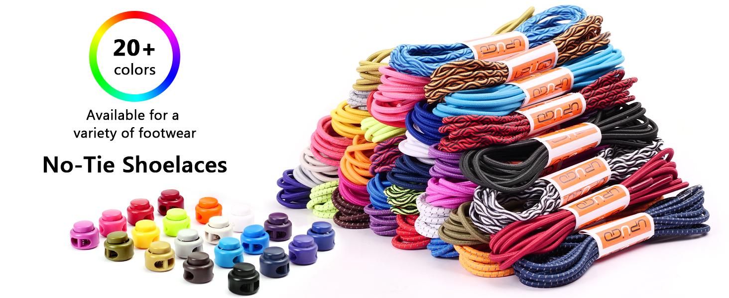 AGS UpUGo Elastic Shoe Laces, No Tie Shoe Laces Tieless for Kids, Adults, Elderly, One Size Fit All