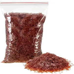 1.1 Lb/ 17.6 Oz Brown Shellac Flakes, Shellac Finish for Home Wood Craft Decoration, Household Painting Supplies