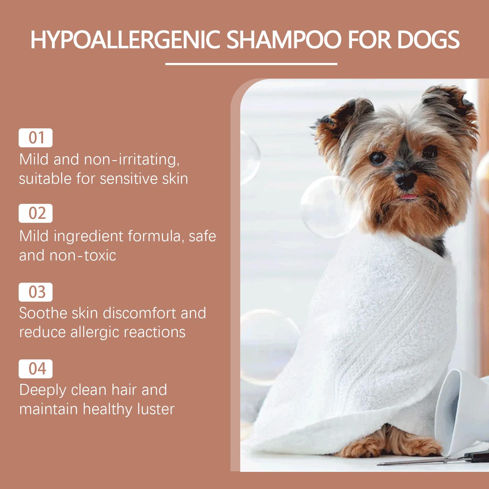 Yegbong Shampoo For Dogs Gentle Cleansing Shampoo For Dog Hair Moist, Smooth And Tangle-Free