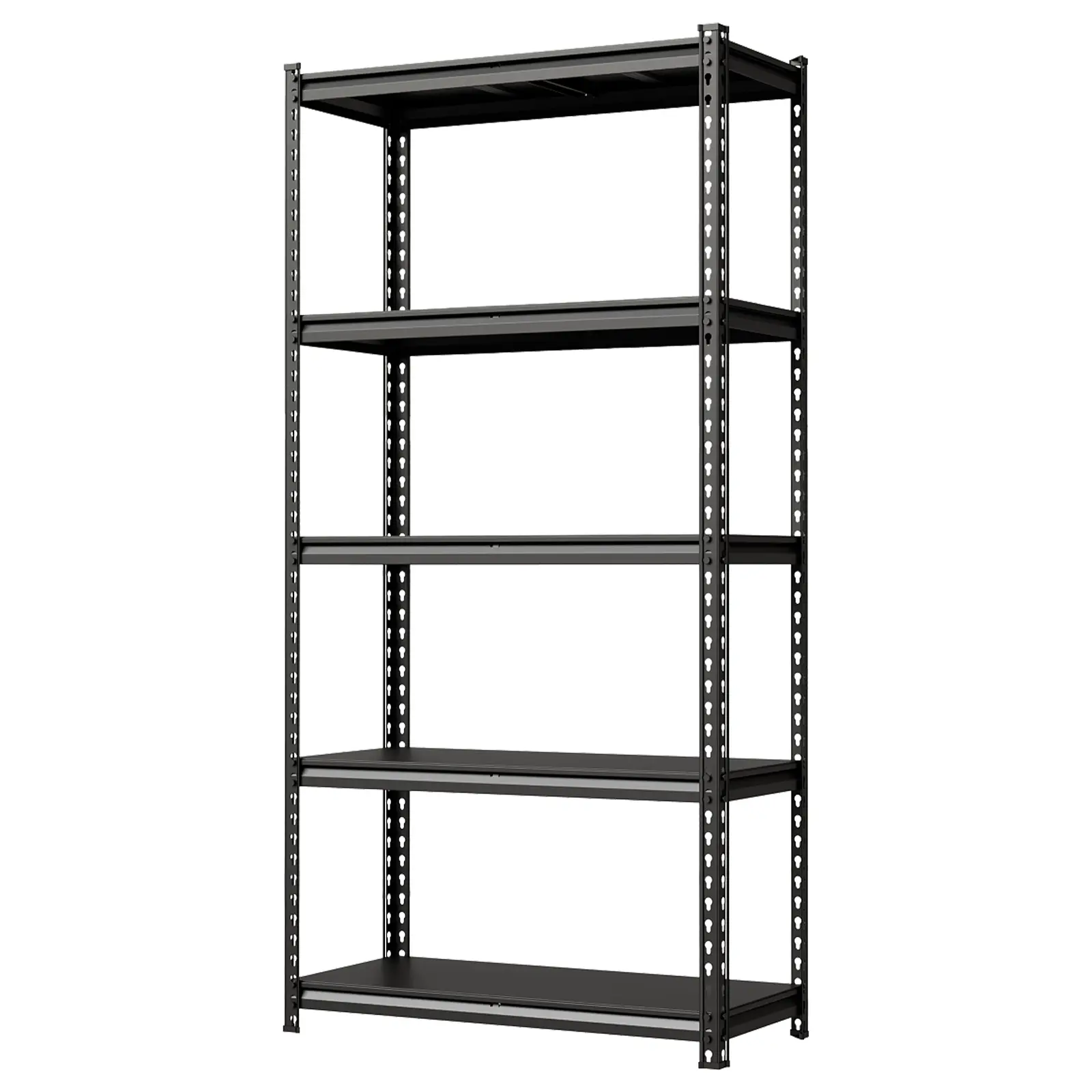 Garvee Heavy-Duty Adjustable Steel Shelving Unit, 3/5-Tier Freestanding Metal Storage Rack, 770 lb Per Shelf, 3850 lb Total Load Capacity, Storage Organizer for Garage, Warehouse & Pantry, Black