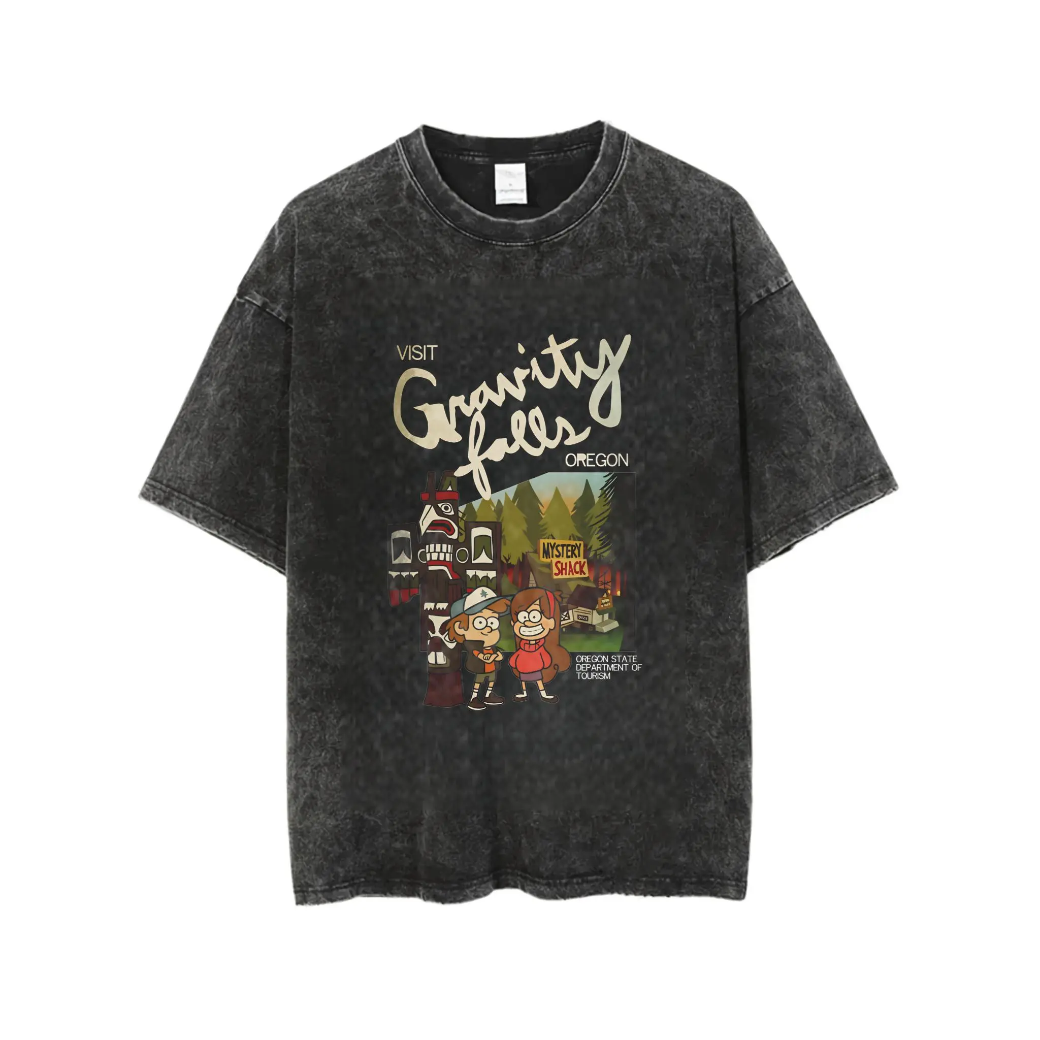 Gravity Falls T-Shirt for Men , Crew Neck, Pure T-Shirt, North Star, Mabel, Pine Tree, Short Sleeve T-Shirt, Birthday Gift Top