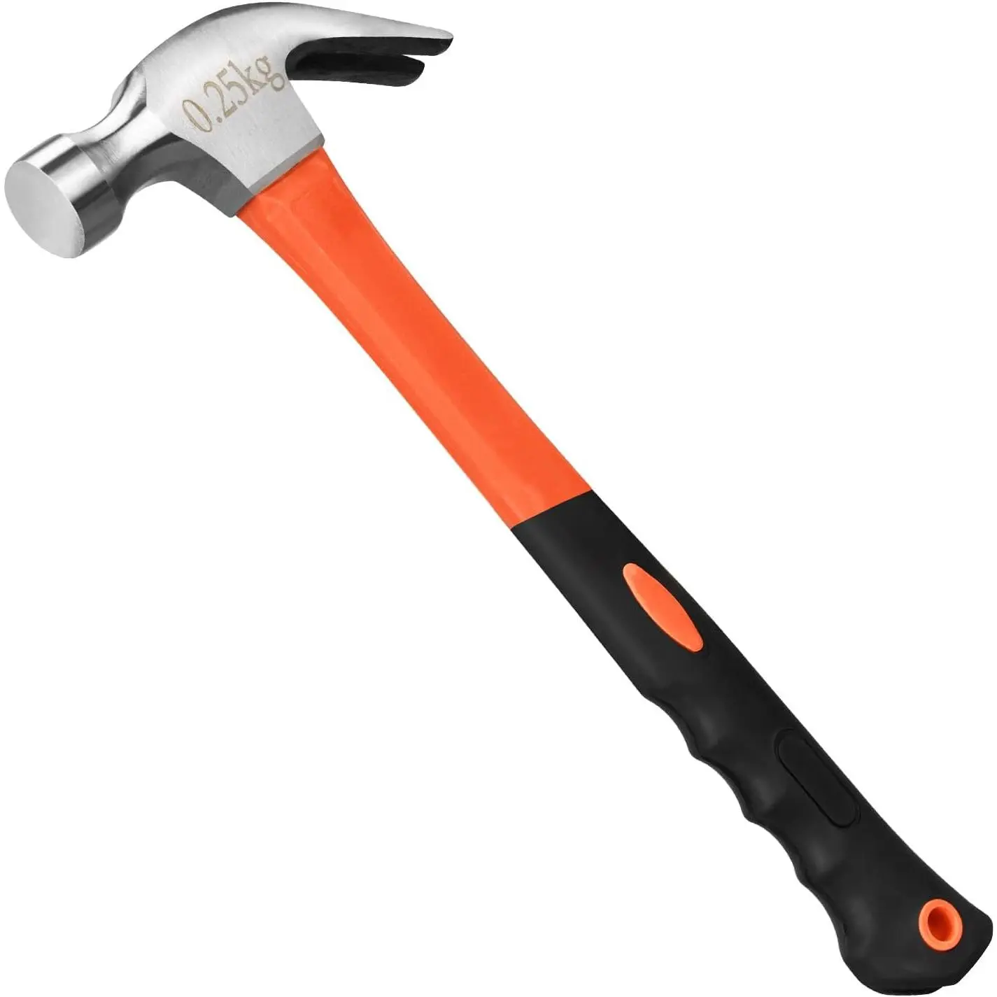 8/16/24oz Straight  Fiberglass General Purpose Claw Hammer | with Smooth  & Non-slip Grip