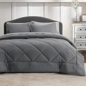 7 Pcs Queen Comforter Set, Luxurious Soft All Season Bedding, Includes Comforter, Sheets, Pillowcases & Shams, Breathable Quilted Design for Bedrooms, Dorms & Homes