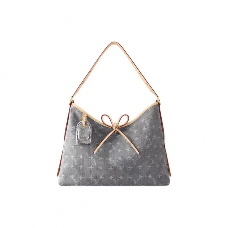 2026 Women's Bag Denim Gray Crossbody Bag Fashion Trend Versatile Classic Printed Design