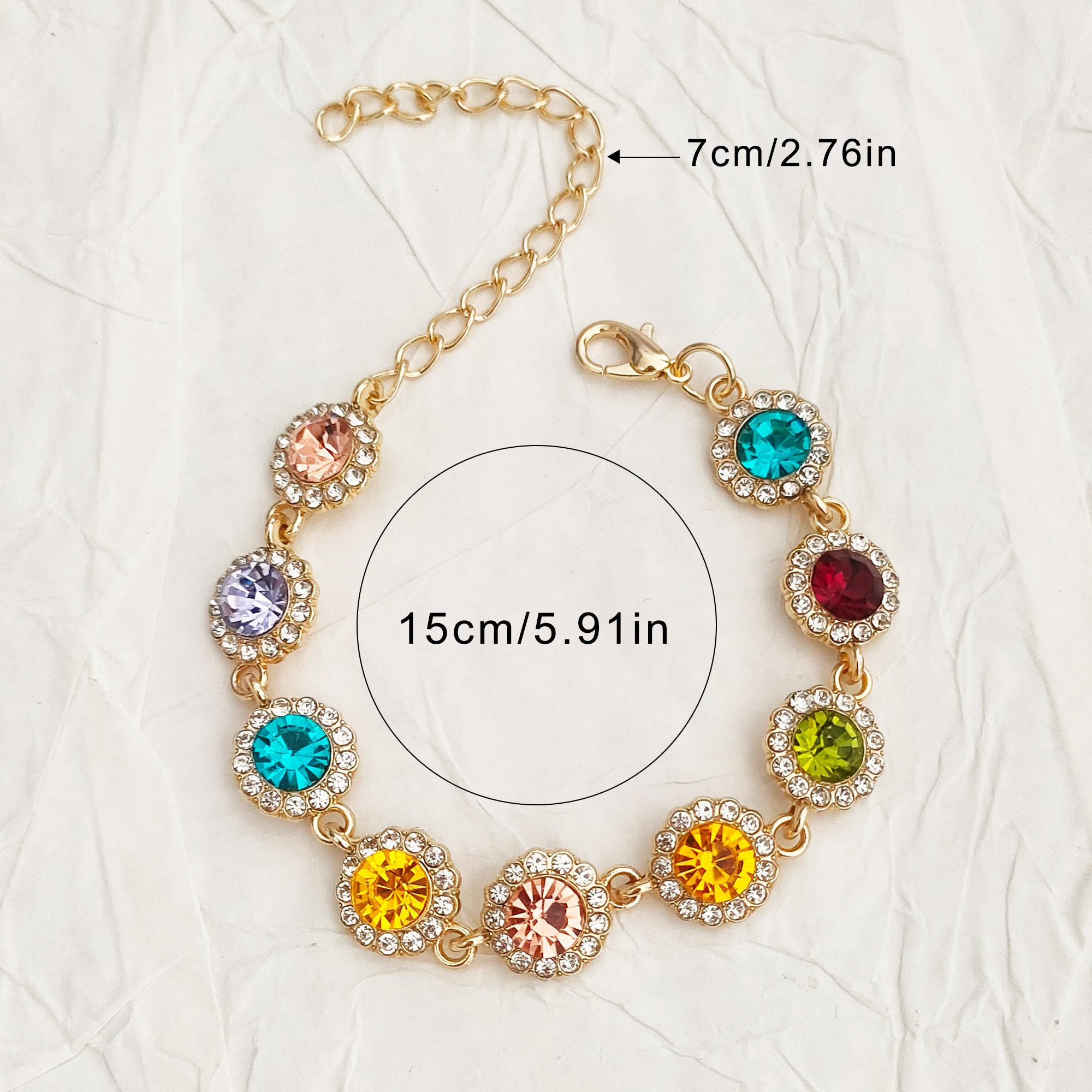 New colorful full-diamond zircon necklace, turquoise necklace, high-end and versatile, with a niche design sense, exquisite dopamine collarbone chain