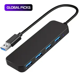 4-in-1 USB Hub, 4-Port USB 3.0 Hub Splitter Multi-Function Adapter USB Extension Usb Extender Hub USB Port Adapters USB Ports for Laptops, Desktop Computers and Phones, Office Accessories, USB Hub Gadget #GLOBAL PICKS