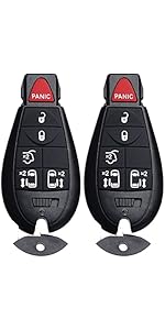 Fob Replacement Compatible for Chrysler Town and Country Dodge Grand Caravan 2008-2020 Car Entry Control M3N5WY783X IYZ-C01C