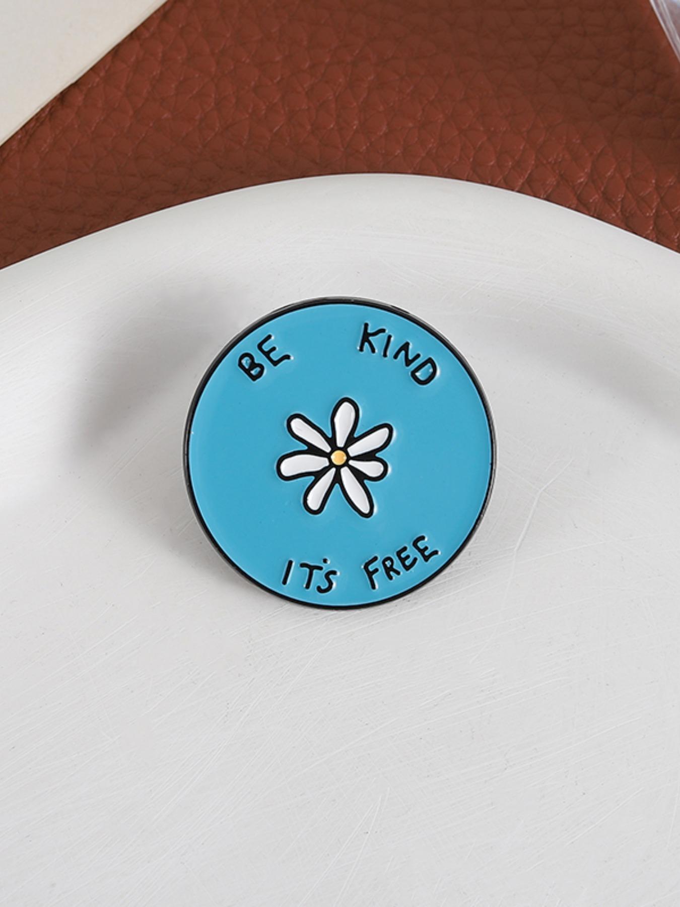 Daisy Flower Design Brooch, Cute Round Enamel Pin, Fashion Accessories for Women & Men, Trendy All-match & Exquisite Brooch for Birthday Gift, Floral Pins, Lapel Pin