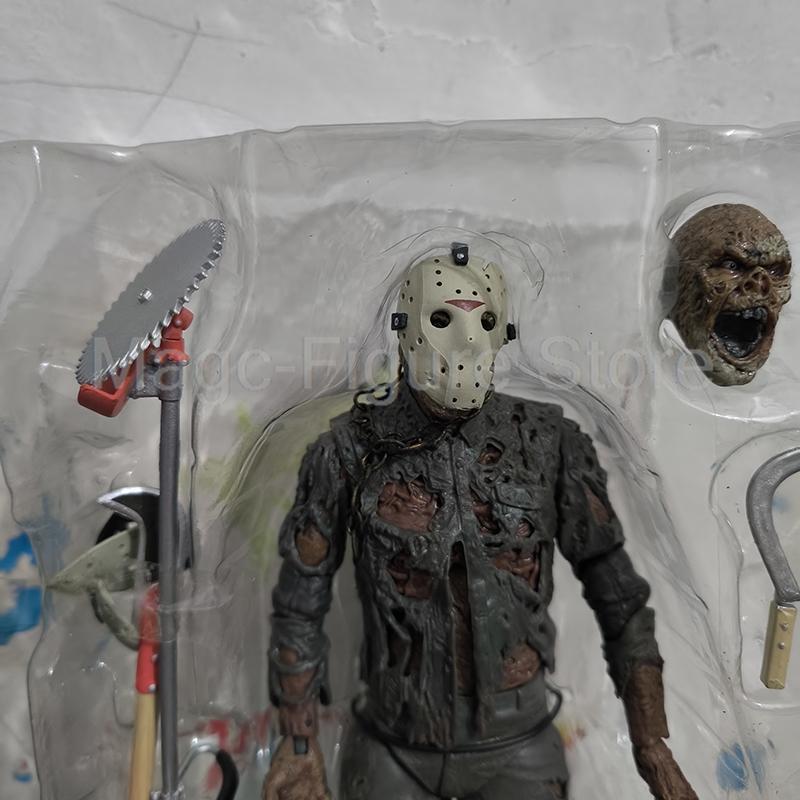 NECA Firday The 13th Jason Voorhees Action Figure Part VII A New Blood Jason Voorhees Halloween Collection Model Toy Gift