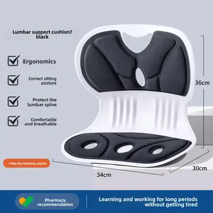 Ergonomic Lumbar Support Cushion – Back Support Pad, Waist Rest, Office Chair Waist Cushion, Must-Have for Long Sitting Relief