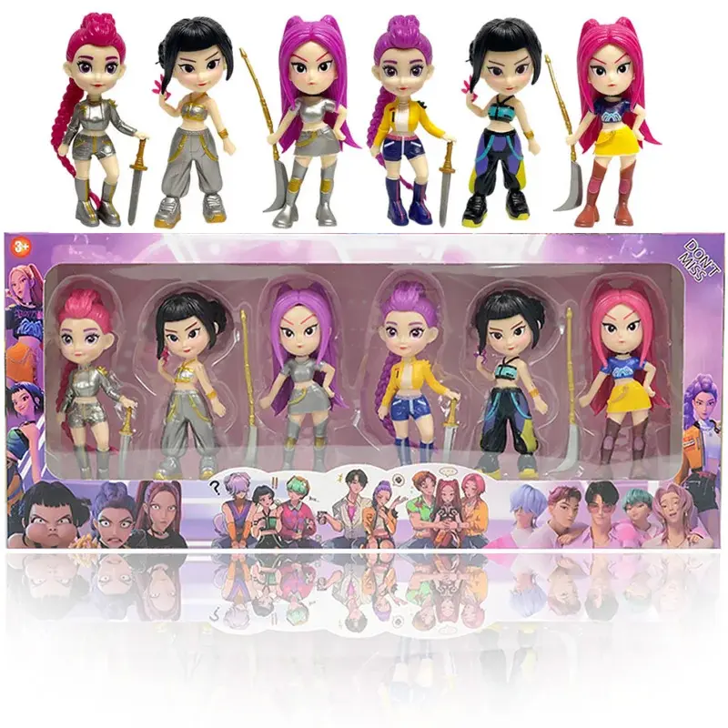 New Anime Kpops Demon Hunters Figure Rumi Zoe Mira anime polyvinyl chloride character collection desktop trinkets Childrens gift