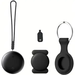 Ultra Small Waterproof GPS Tracker Smart Tag - ABS Plastic, IP66 Rated, 210mAh, Bluetooth, Durable, Android Only (Not iOS), Google Find My Device Compatible, Worldwide Track for Wallet & Car