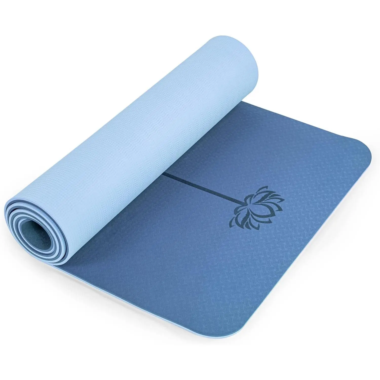 Yoga Mat Non Slip, Pilates Fitness Mats, Eco Friendly, Anti-Tear 1/4" Thick Yoga Mats for Women, Exercise Mats for Home Workout with Carrying Sling and Storage Bag