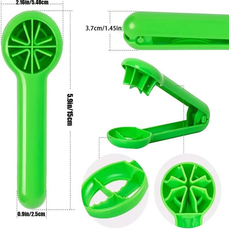 Handheld Strawberry Slicer, 1 Count Green Portable Grape Cutting Slicer, Grape Cutter, Manual Fruit Cutter for Home Kitchen Outdoor Camping Picnic, Kitchen Gadgets, Vegetable Fruit Cutter, Durable Vegetable Slicer