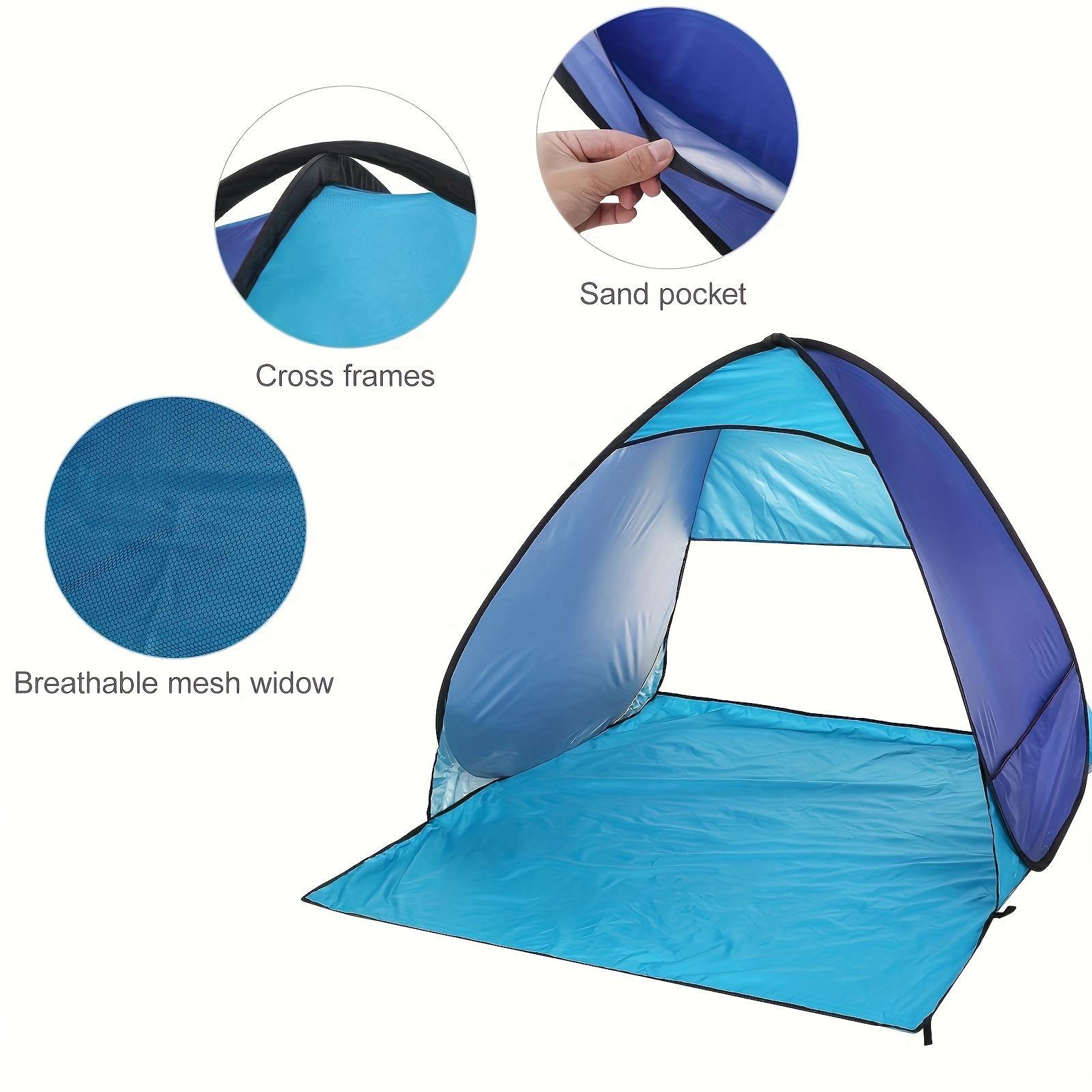 Automatic Pop-Up Tent, Portable Outdoor Camping Beach Travel Lightweight Sunshade (2-3 People)