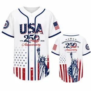 USA 250th Anniversary Baseball Jersey, Full-Print Statue of Liberty Patriotic Top, 1776–2026 Semiquincentennial Apparel for Men Women Youth #   TikTokMadeMeBuyIt #   USA250 #   Baseball Jersey #   AmericanPride