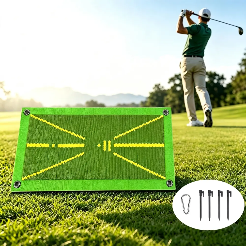 Golf Hitting Mat, Golf Mats Practice Outdoor Indoor for Swing Path Feedback Detection Batting, Practice Outdoor Indoor for Training Chipping Show Swing Path,  Practice Outdoor Indoor, Golf Accessories for Training, Driving, Chipping, Gift Summer