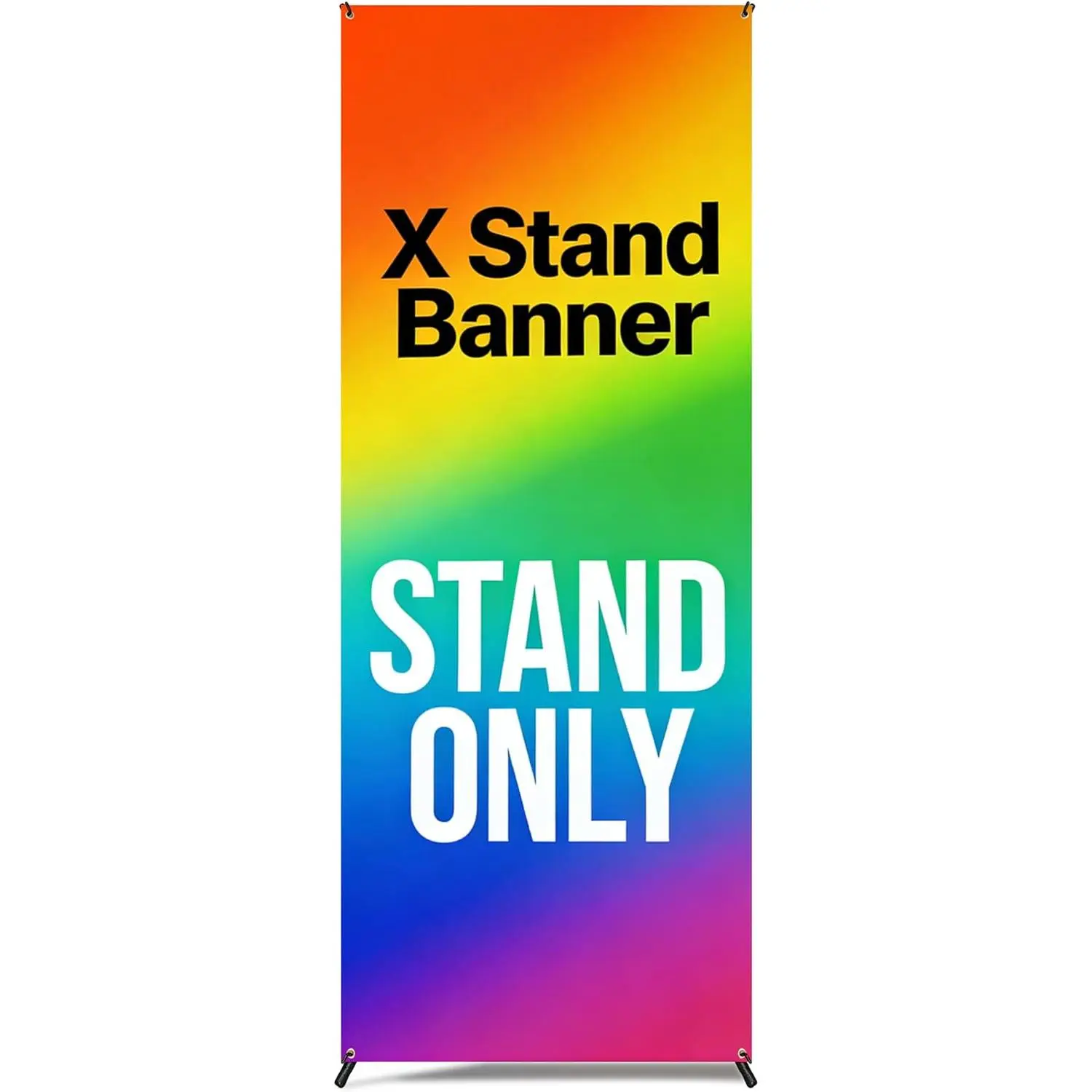 X Banner Stand 24"x72" 1 UNIT with Carrying Bag (STAND ONLY)---PORTABLE AND VERSATILITY AND STURDY AND LIGHTWEIGHT AND ADJUSTABLE