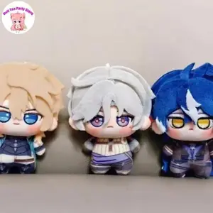 Illuga Varka Flins Game Genshin Impact Plush Stuffed Cotton Doll 10cm Anime Figure Printed Nunu Body Toy Cartoon Pendant Gift