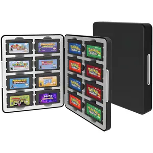 GBA Cartridge Storage Case – Holds 16 Cartridges – Large Capacity – Designed for Game Boy Advance Cartridges – High-Performance Silicone – Magnetic Closure – Shock-Resistant, Dustproof and Moisture-Proof – Black