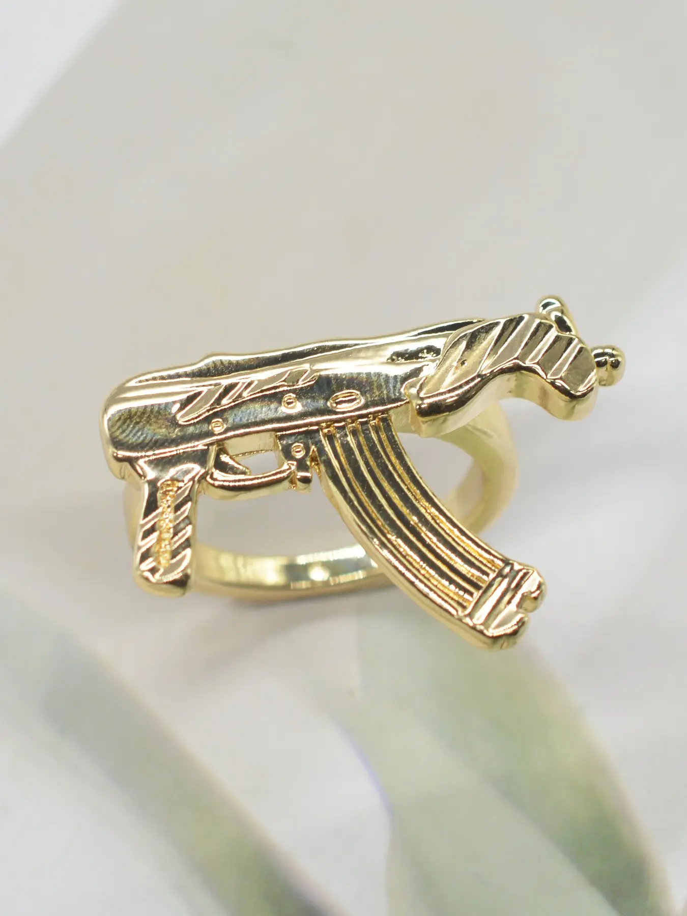 Hip Hop Punk Style Gun-Shaped Fashion Ring, Perfect for Daily Wear, Parties, Halloween, Easter, Valentine's Day Gifts, Best Gift for Boyfriend/father