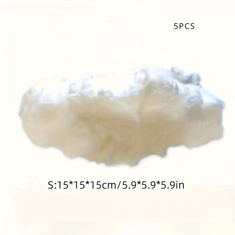 5 Pieces of Simulation Cloud Ceiling Decoration - Ideal for Weddings, Stage Events and Parties - Visual Impact, Multifunctional Decoration - High Quality Easy to Install, Realistic White Hanging Room Ornament