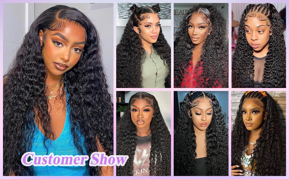 Bling Hair Clearance Sale 13x4 13x6 HD Transparent Lace Wig Deep Wave Brazilian Human Hair Lace Frontal Wig for Women Curly Pre Plucked 30 32 Inches 180% Natural Hairline #DealsForYouDays Bling Hair Clearance Sale 13x4 13x6 HD Transparent Lace Wig Deep Wave Brazilian Human Hair Lace Frontal Wig for Women Curly Pre Plucked 30 32 Inches 180% Natural Hairline #DealsForYouDays