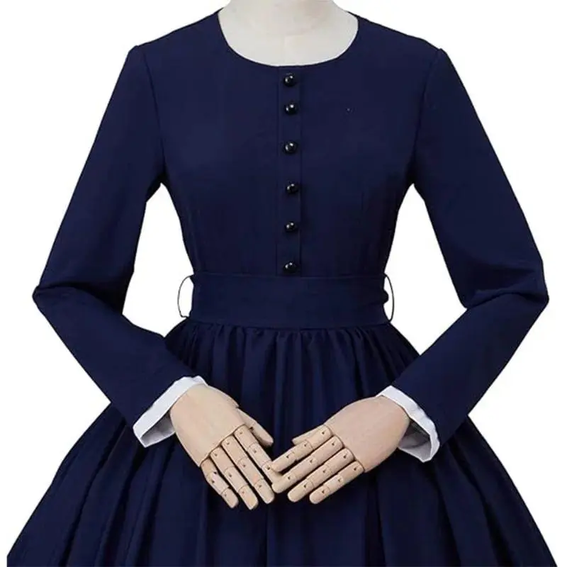 18th Century Civil War Southern Belle Ball Gown for Women Medieval Retro Theater Blue Dress Renaissance Princess Cosplay Costume