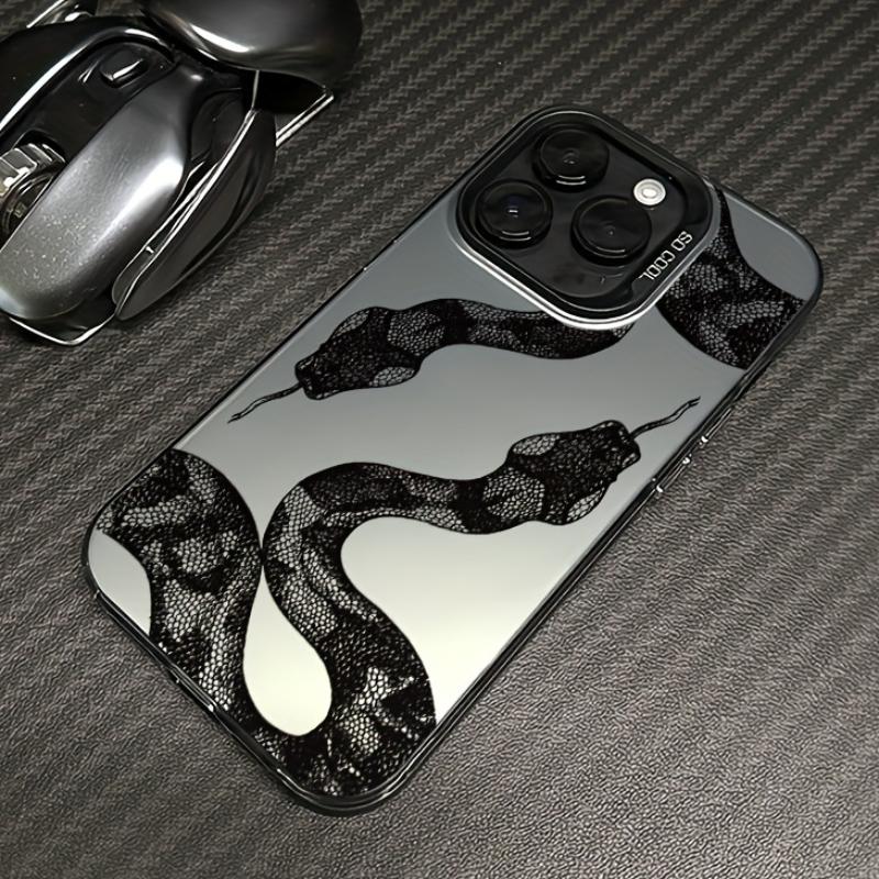 Case for iPhone 17 Pro Max 16 15 Plus 14 13 12 11 XS XR E snake Style Anti-Scratch Military-Grade Drop Protection slim Cover