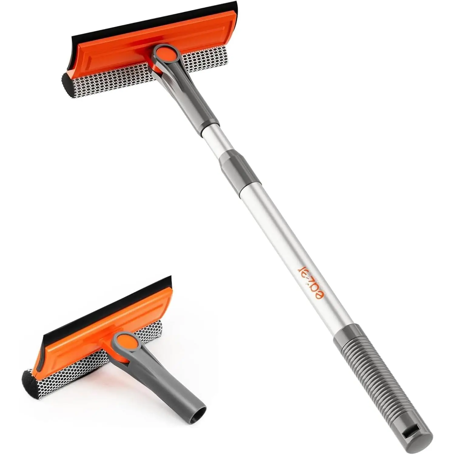 Professional Window , 2-in-1 Rotatable  for Window Cleaning Kit, Window Cleaner Tool, Window Washing Equipment Kit with Extension Pole for Shower/Windshield - 2